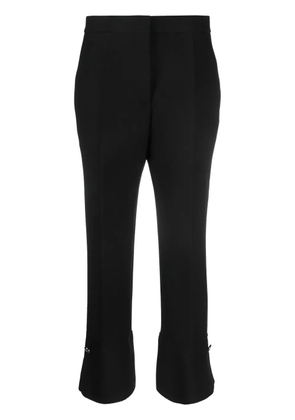 MSGM pressed-crease high-waisted trousers - Black