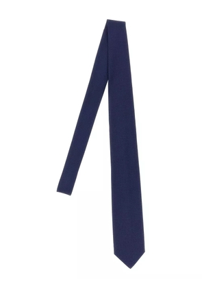 Barba jacquard patterned tie - Blue