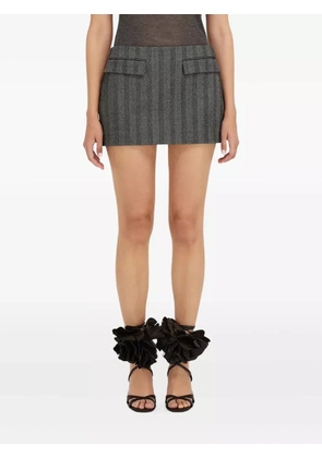 Ferragamo herringbone mini skirt - Black