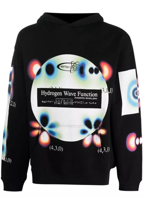 MSFTSrep graphic-printed cotton hoodie - Black