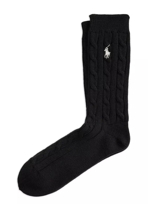 Polo Ralph Lauren cable-knit crew socks - Black