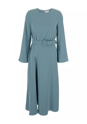 P.A.R.O.S.H. long-sleeve belted midi dress - Blue