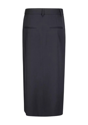 Alberto Biani front-slit midi skirt - Black