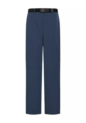 12 STOREEZ belted side-zip straight trousers - Blue