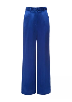 Gabriela Hearst belted straight-leg trousers - Blue
