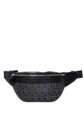 Ferragamo Pre-Owned 2000-2020s Gancini-pattern belt bag - Black