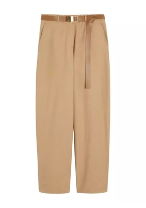 Max Mara belted cotton trousers - Neutrals