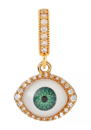 Crystal Haze Fortuna eye-detail necklace pendant - Gold