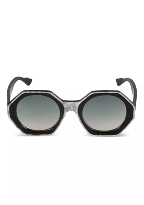 Kador Kaorle octagonal-frame sunglasses - Black