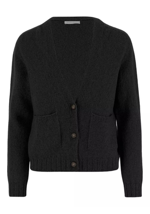 OLIVER LATTUGHI v-neck pocket cardigan - Black