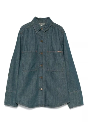 Soeur button-fastening patch-pocket shirt - Blue