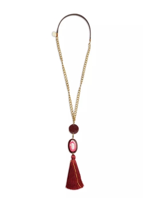 MALIPARMI chain tassel necklace - Red
