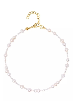 Nialaya Jewelry St. Tropez Pearl choker necklace - White