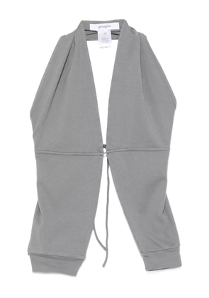 Gimaguas tie-front halter top - Grey