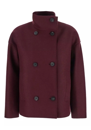 Harris Wharf London high-neck double-breasted coat - Red