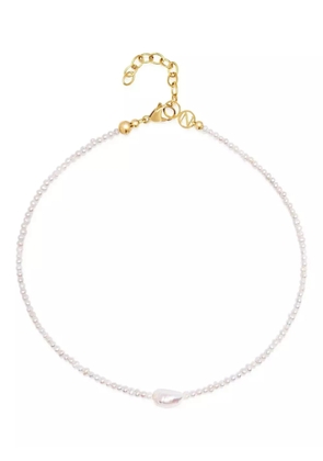 Nialaya Jewelry Seed Pearl choker necklace - White
