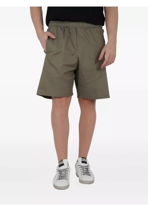 YES LONDON elasticated-waist panelled shorts - Green