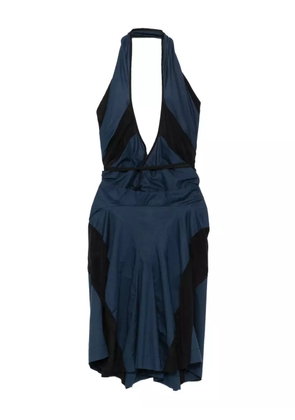 Vivienne Westwood Pre-Owned halterneck silk dress - Blue