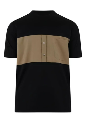 YES LONDON panelled T-shirt - Black