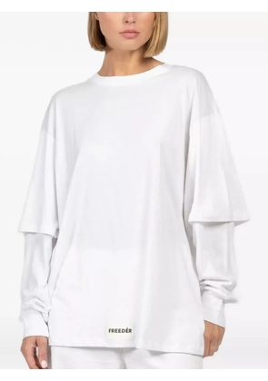 FREEDÉR Easy Breeze double-layered long-sleeve top - White