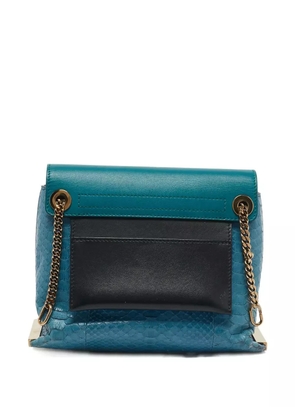 Chloé Pre-Owned python leather shoulder bag - Blue