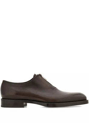 Ferragamo zip-closure derby shoes - Brown