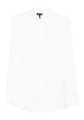 Emporio Armani long-sleeve button-up shirt - White
