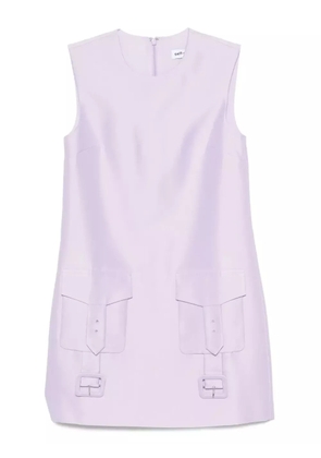 Self-Portrait taffeta mini dress - Purple