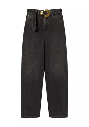 TWINSET buckle-fastening jeans - Black