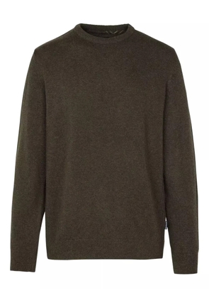 Barbour elbow-patch wool sweater - Green