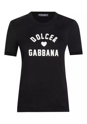 Dolce & Gabbana logo-print cotton T-shirt - Black