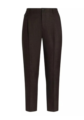 Dolce & Gabbana pleat-detail trousers - Brown