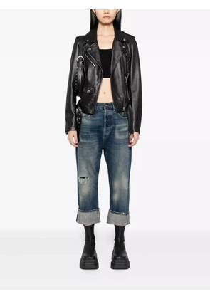 R13 cuffed drop jeans - Blue