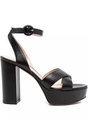 Gianvito Rossi 105mm Sabrina crossover platform sandals - Black
