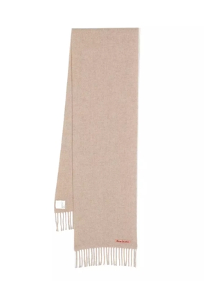Acne Studios fringed wool scarf - Neutrals