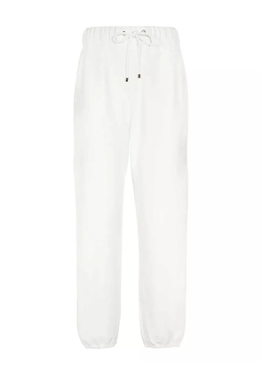 Max Mara elasticated-cuff drawstring trousers - White