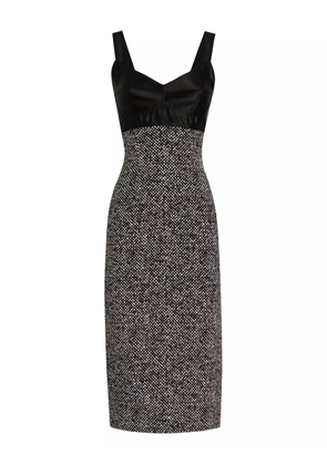 Dolce & Gabbana panelled midi dress - Black