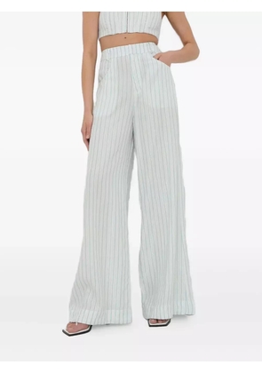 For Love And Lemons pinstriped pocket trousers - White