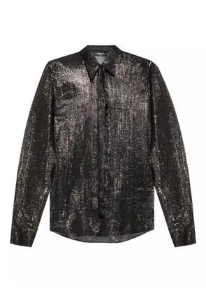 DSQUARED2 sparkling tie-neck shirt - Black