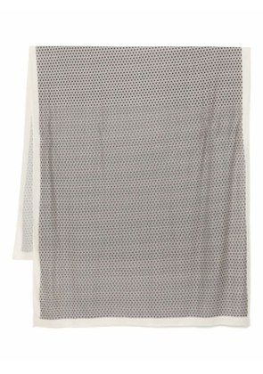 N.Peal Hexagonal Pashmina scarf - Blue