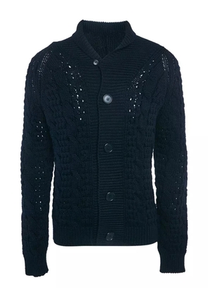 Prada Pre-Owned cable-knit cardigan - Blue