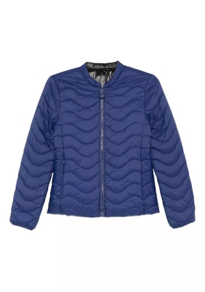 Emporio Armani wave-quilted jacket - Blue