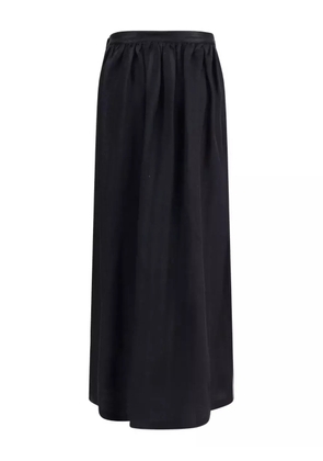 Kristina Ti geometric-button long skirt - Black