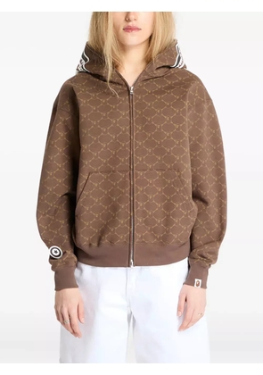 A BATHING APE® monogram hoodie - Brown