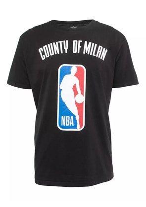 Marcelo Burlon County of Milan x NBA logo-print cotton jersey T-shirt - Black