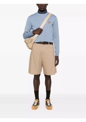 Maison Kitsuné Fox Head wool sweater - Blue