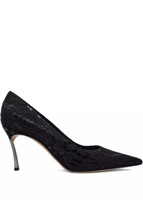 Casadei lace pointed-toe pumps - Black