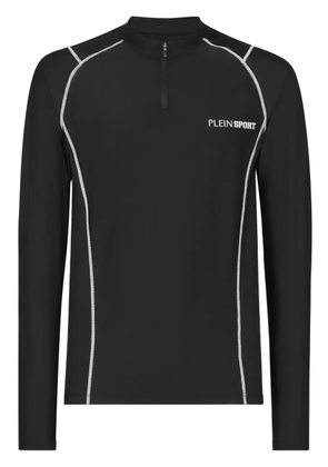 Plein Sport contrast-stitch long-sleeve T-shirt - Black