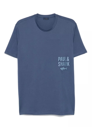 Paul & Shark shark-logo cotton T-shirt - Blue