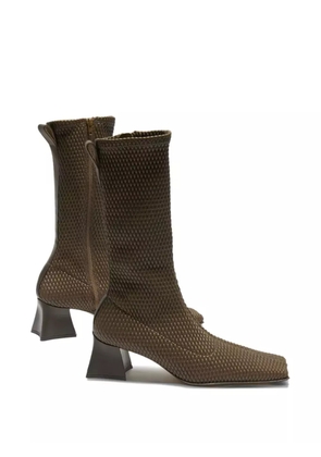 Miista Diana square-toe boots - Brown
